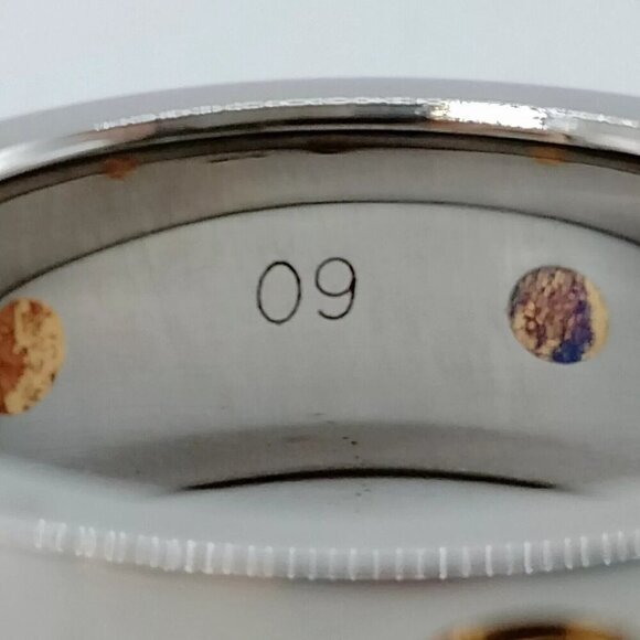 Authentic vintage GUCCI Combi Ring US 4.5-5 Gold Steel K18 - Picture 6 of 8